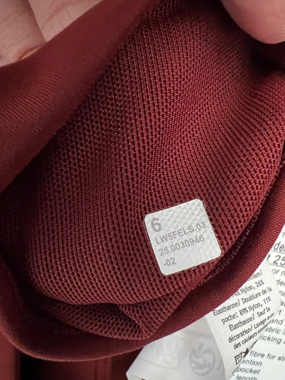 Lululemon Rockwood Red Wunder Under Smooth Cover HR Leggings 25” Size 6 NWT - Picture 4 of 6